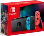 Nintendo Switch with Neon Blue and Neon Red Joy‑Con