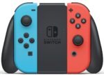 Nintendo Switch with Neon Blue and Neon Red Joy‑Con